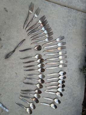1847 Rogers Bros Vintage Leilani Silverplate Flatware Lot